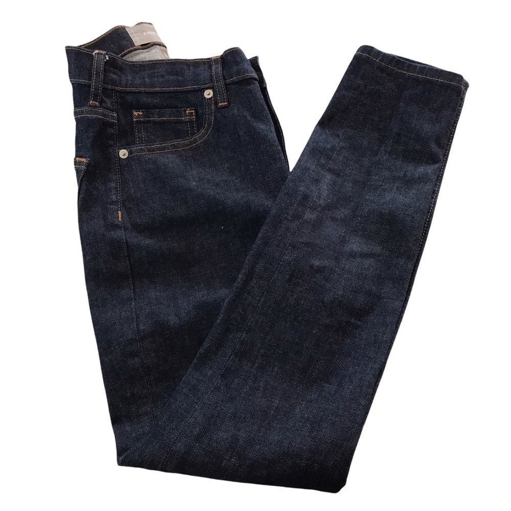 Everlane Women's Size 25‎ High Rise Skinny Jeans Dark Indigo Wash Denim Stretchy